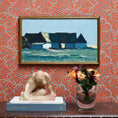 Load image into Gallery viewer, Original Vintage Mid Century Farmhouse Oil Painting Sweden