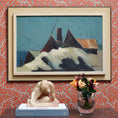 Load image into Gallery viewer, Mid Century Original Oil Painting From Sweden by K Christensen