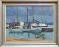 Load image into Gallery viewer, Vintage Art Room Original Coastal Oil Painting from Sweden
