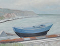 Load image into Gallery viewer, Mid Century Original Coastal Oil Painting From Sweden