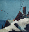 Load image into Gallery viewer, Mid Century Original Oil Painting From Sweden by K Christensen
