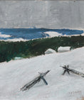 Load image into Gallery viewer, Vintage Art Room Original Oil Painting from Sweden 1975