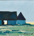 Load image into Gallery viewer, Original Vintage Mid Century Farmhouse Oil Painting Sweden