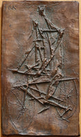 Load image into Gallery viewer, Mid Century Bronze Relief from Sweden