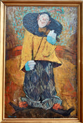 Load image into Gallery viewer, Original Mid Century Clown Painting From Sweden