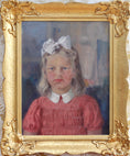 Load image into Gallery viewer, Vintage Art Room Girl's Portrait Sweden 1946