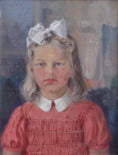 Load image into Gallery viewer, Vintage Art Room Girl's Portrait Sweden 1946