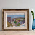 Load image into Gallery viewer, Mid Century Original Vintage Harbor Oil Painting from Sweden