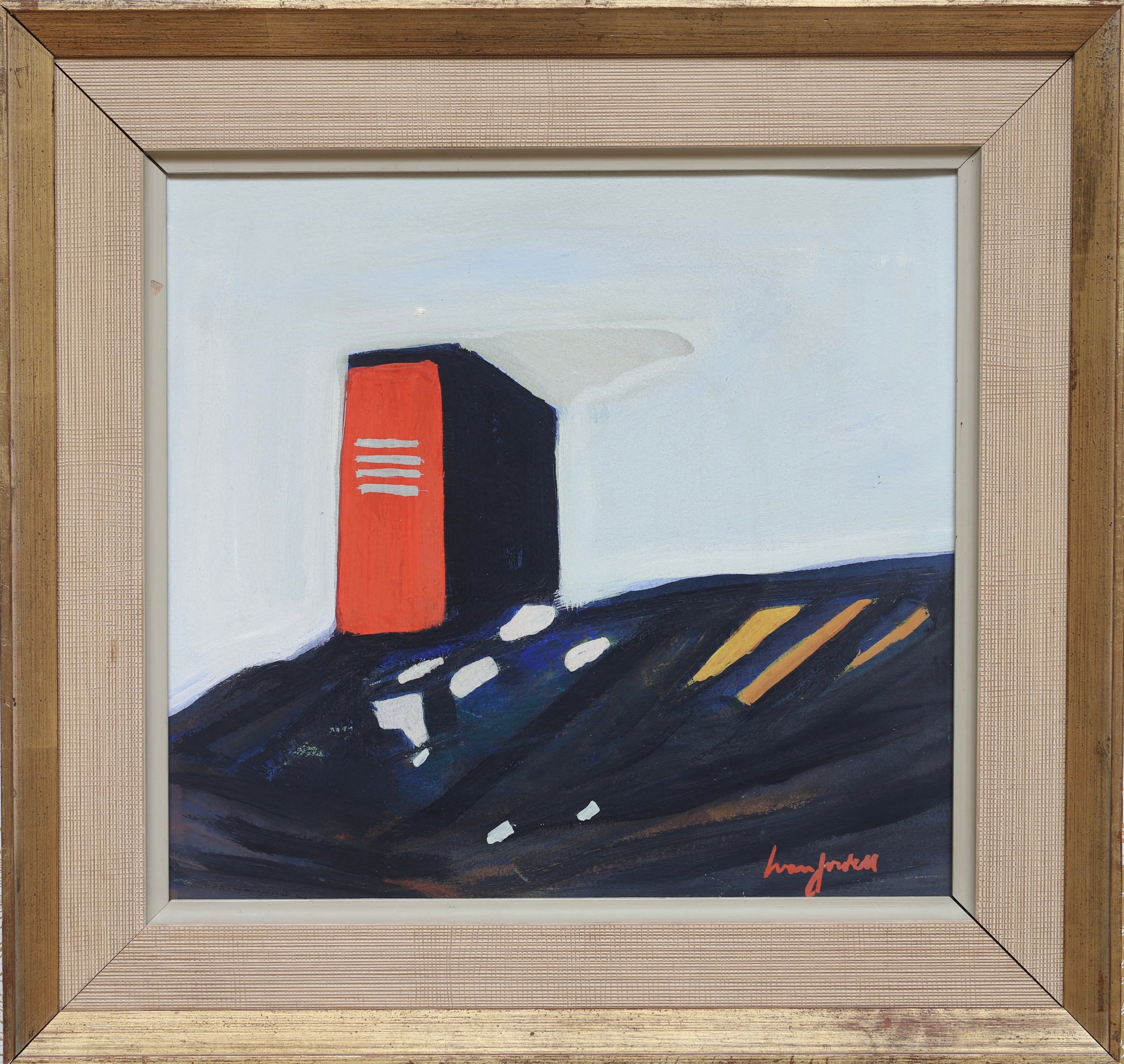 Swedish Vintage Landscape Oil Painting From Sweden