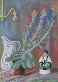 Load image into Gallery viewer, Vintage Art Room Original Still Life Oil Painting from Sweden 1933