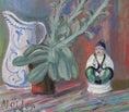 Load image into Gallery viewer, Vintage Art Room Original Still Life Oil Painting from Sweden 1933