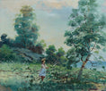 Load image into Gallery viewer, Vintage Original Coastal Oil Painting From Sweden