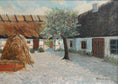 Load image into Gallery viewer, Original Vintage Farmhouse Oil Painting Sweden 1933