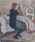 Load image into Gallery viewer, Vintage Mid Century Interior Oil Painting From Sweden