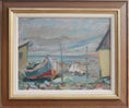 Load image into Gallery viewer, Mid Century Original Coastal Oil Painting From Sweden