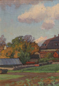 Load image into Gallery viewer, Vintage Art Room Original Landscape Oil Painting From Sweden