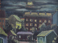 Load image into Gallery viewer, Vintage Mid Century Cityscape Oil Painting From Sweden