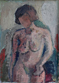 Load image into Gallery viewer, Original Mid Century Figurative Painting From Sweden