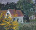 Load image into Gallery viewer, Swedish Vintage Village Scene Oil Painting From Sweden