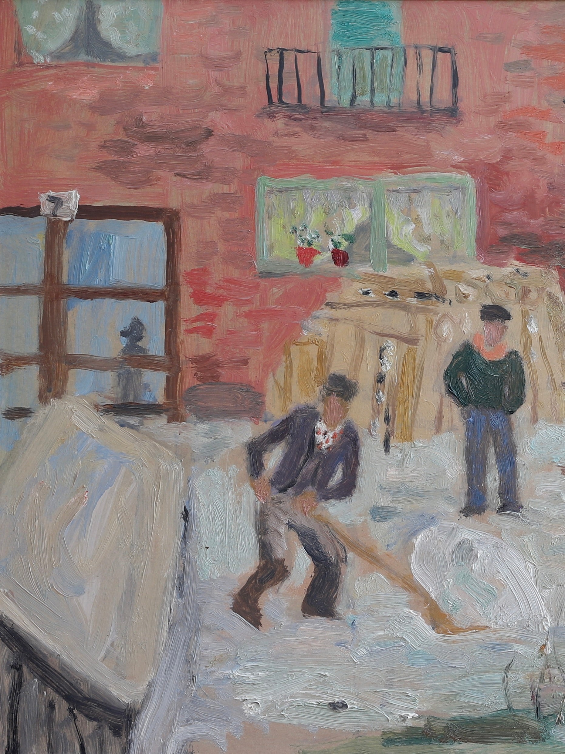 Mid Century Original Painting By G Karlmark Sweden