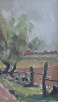 Load image into Gallery viewer, Original Vintage Mid Century Landscape Oil Painting Sweden