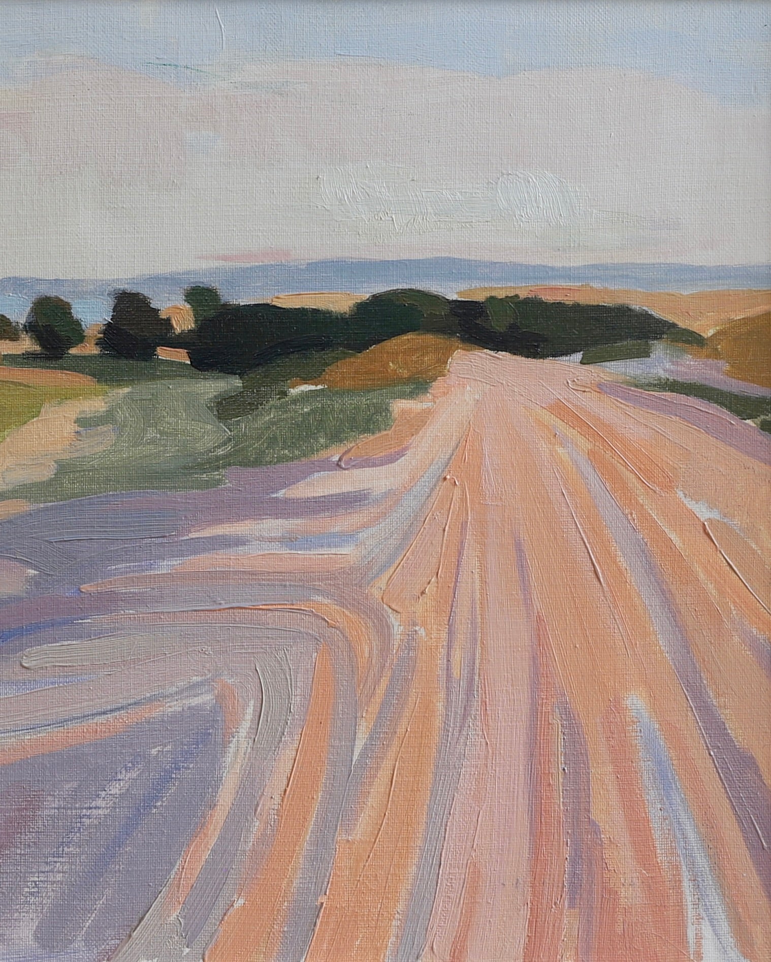 Mid Century Original Landscape Oil Painting from Sweden By E Persson