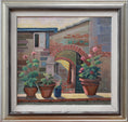 Load image into Gallery viewer, Mid Century Original Cityscape Oil Painting Sweden