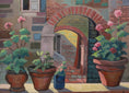 Load image into Gallery viewer, Mid Century Original Cityscape Oil Painting Sweden