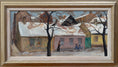 Load image into Gallery viewer, Vintage Art Room Mid Century Original Oil Painting By GS Malm from Sweden