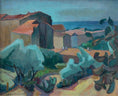 Load image into Gallery viewer, Mid Century Vintage Coastal Painting from Sweden