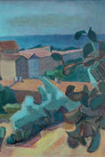 Load image into Gallery viewer, Mid Century Vintage Coastal Painting from Sweden