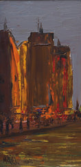 Load image into Gallery viewer, Mid Century Original Parisian Cityscape Oil Painting from Sweden