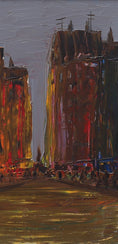 Load image into Gallery viewer, Mid Century Original Parisian Cityscape Oil Painting from Sweden