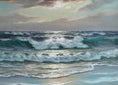 Load image into Gallery viewer, Mid Century Original Coastal Oil Painting From Sweden