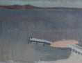 Load image into Gallery viewer, Vintage Art Mid Century Coastal Oil Painting from Sweden 1957