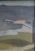 Load image into Gallery viewer, Vintage Art Mid Century Coastal Oil Painting from Sweden 1957