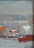 Load image into Gallery viewer, Vintage Art Room Original Oil Painting from Sweden 1952
