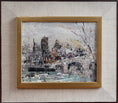 Load image into Gallery viewer, Mid Century Original Parisian Cityscape Oil Painting from Sweden
