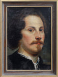 Load image into Gallery viewer, Vintage Art Room Man's Oil Portrait Sweden