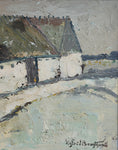 Load image into Gallery viewer, Vintage Art Original Farmhouse Oil Painting From Sweden