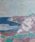 Load image into Gallery viewer, Mid Century Original Coastal Oil Painting From Sweden