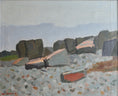 Load image into Gallery viewer, Mid Century Vintage Art Coastal Oil Painting from Sweden