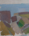 Load image into Gallery viewer, Mid Century Original Vintage Harbor Oil Painting from Sweden