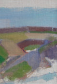 Load image into Gallery viewer, Mid Century Original Vintage Harbor Oil Painting from Sweden