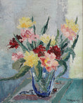 Load image into Gallery viewer, Vintage Art Room Original Floral Still Life Oil Painting Sweden