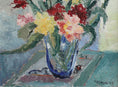 Load image into Gallery viewer, Vintage Art Room Original Floral Still Life Oil Painting Sweden