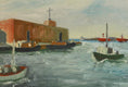 Load image into Gallery viewer, Vintage Mid Century Cityscape Painting From Sweden