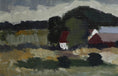 Load image into Gallery viewer, Mid Century Original Vintage Farmhouse Oil Painting from Sweden