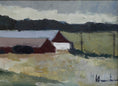 Load image into Gallery viewer, Mid Century Original Vintage Farmhouse Oil Painting from Sweden