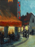 Load image into Gallery viewer, Mid Century Original Cityscape Oil Painting from Sweden